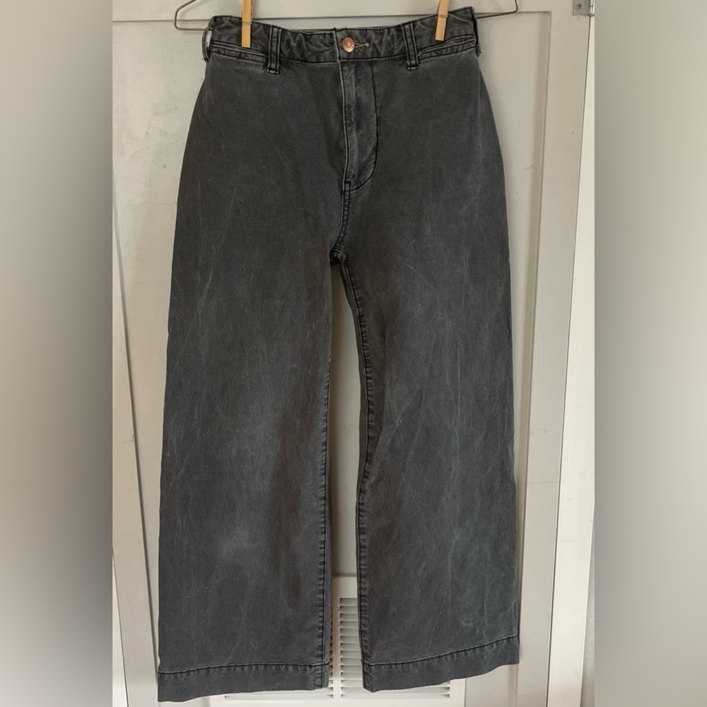 Pilcro Petite and Short wide leg Denim Jeans size 24 Anthro